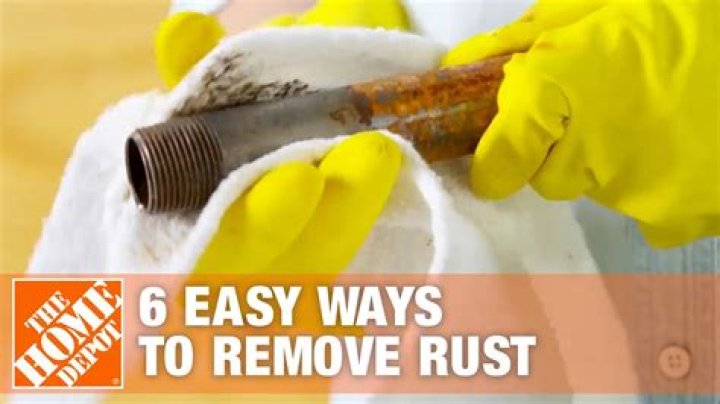 How do you remove rust from steel pipes