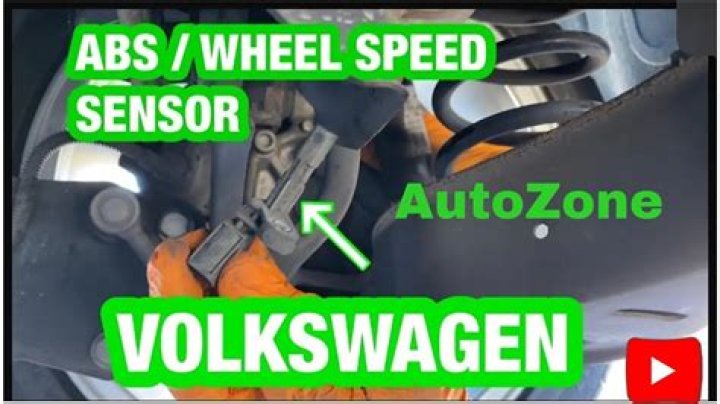 How do you replace a rear ABS speed sensor