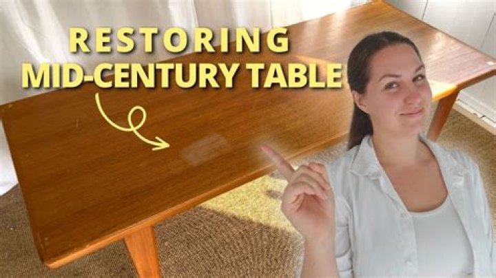 How do you restore an oak coffee table