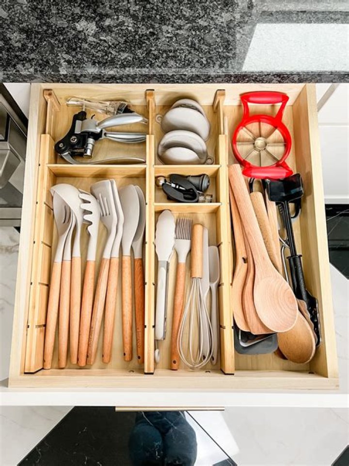 How do you store utensils without a drawer