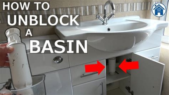 How do you unblock a bend sink