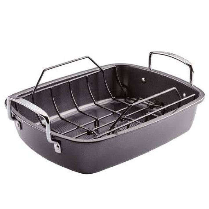 How do you use a roasting pan rack