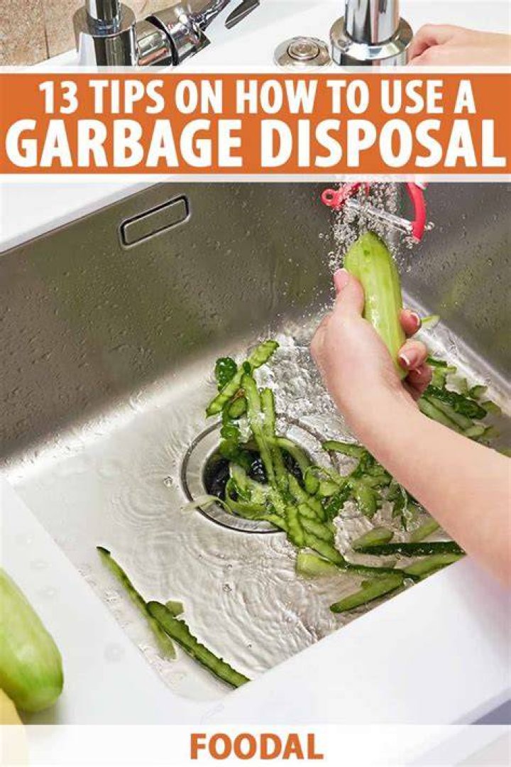 How do you use a sink disposal