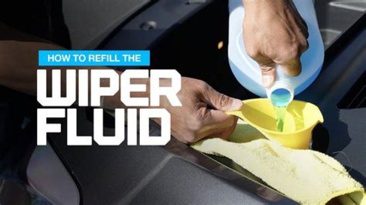 How do you use windshield wiper water