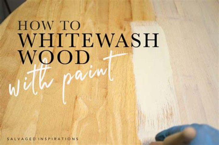 How do you white wash a pine floor