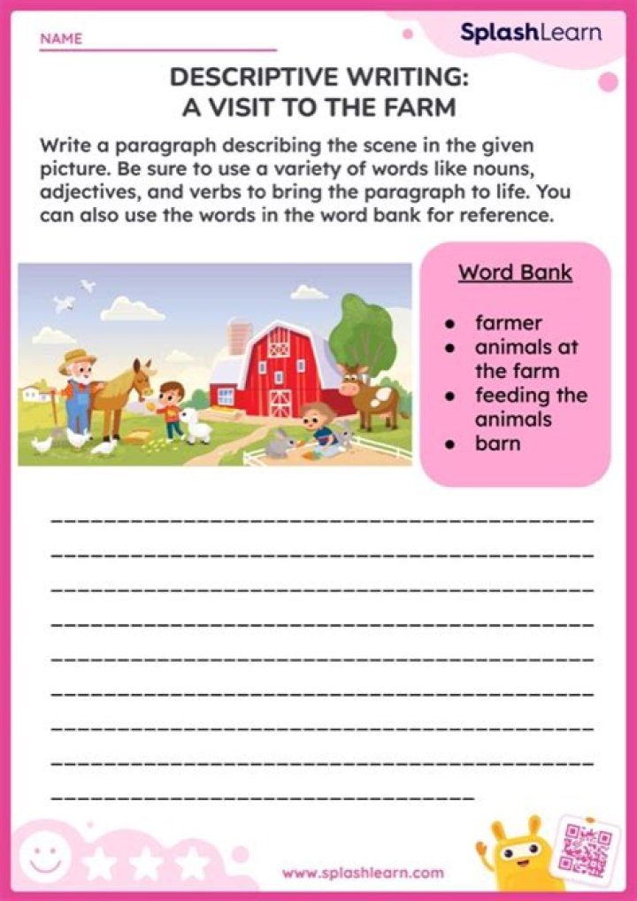How do you write a descriptive speech