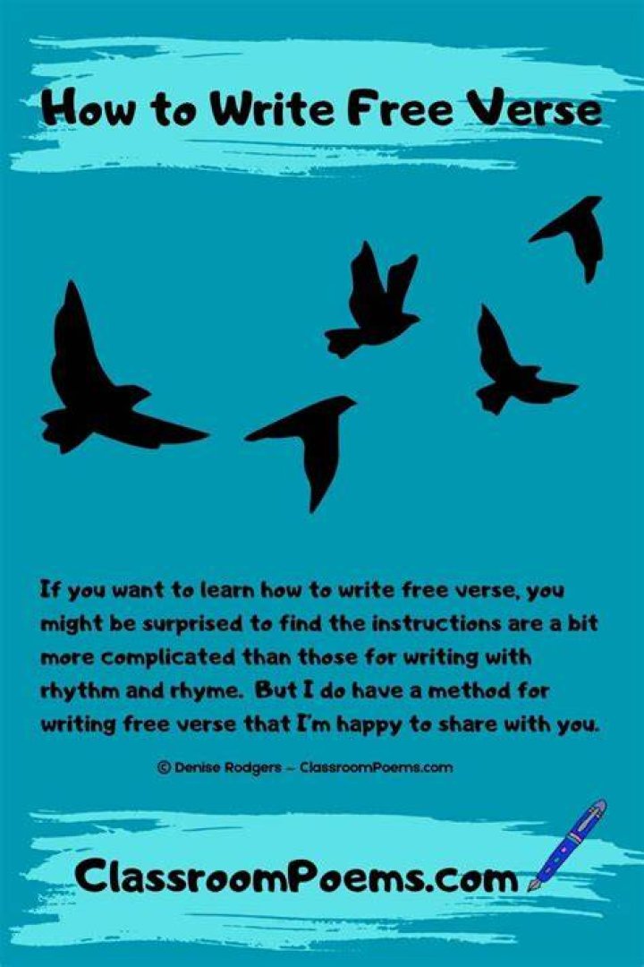 How do you write a free verse