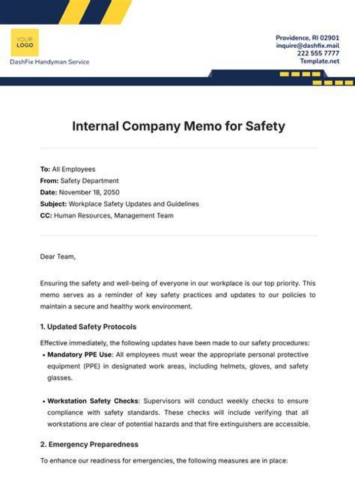 How do you write a safety meeting