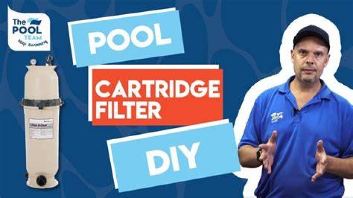 How does a pool cartridge filter work
