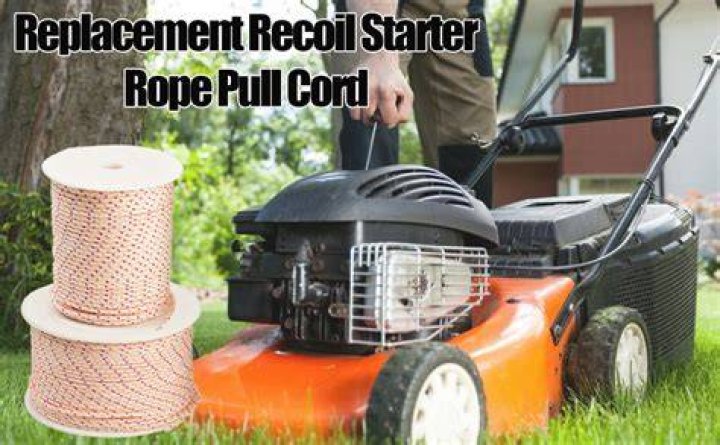 How does a pull cord on a lawn mower work