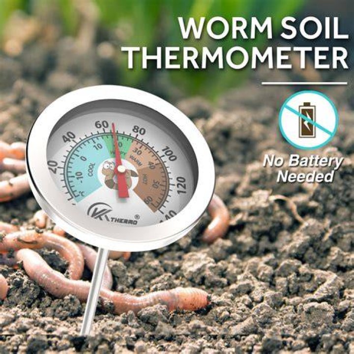 How does a soil thermometer work