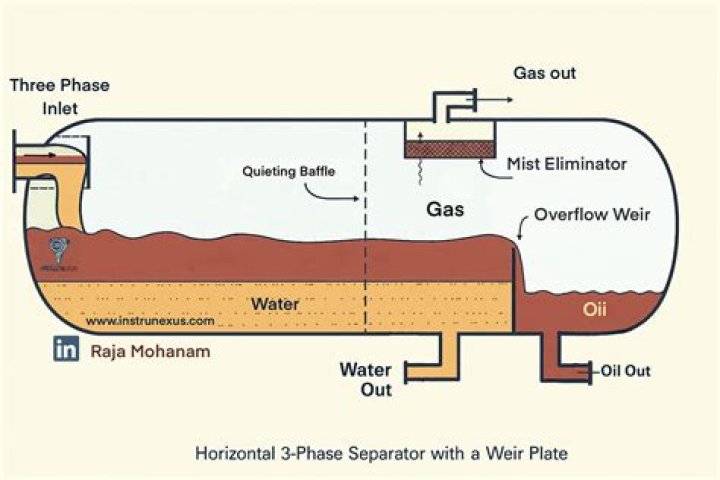 How does a two phase separator work