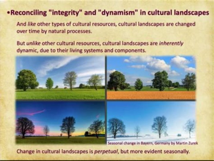 How does culture affect landscape