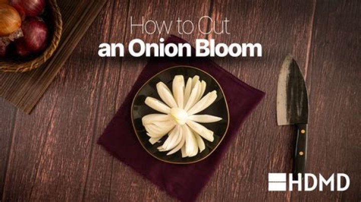 How does outback cut the Bloomin Onion
