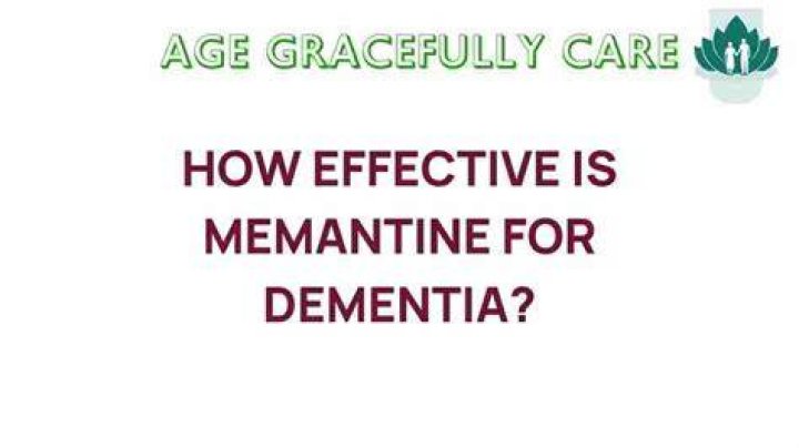 How effective is memantine