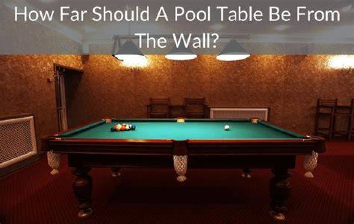 How far off the wall should a pool table be