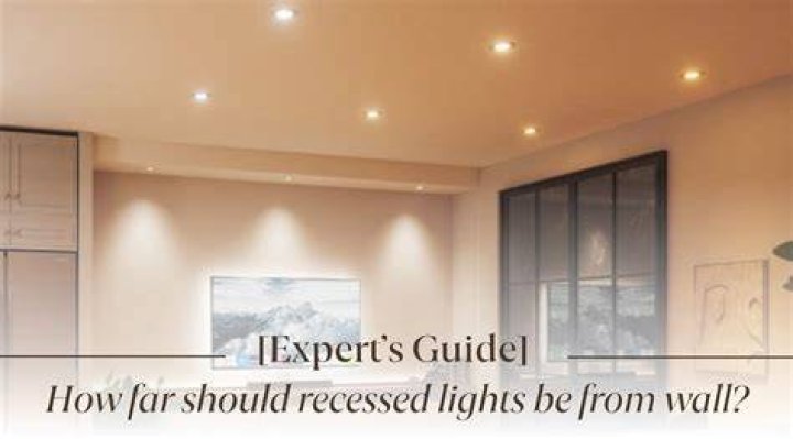 How far should track lights be from the wall
