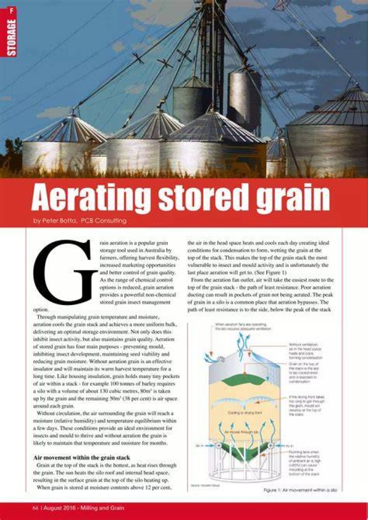How is Barley stored