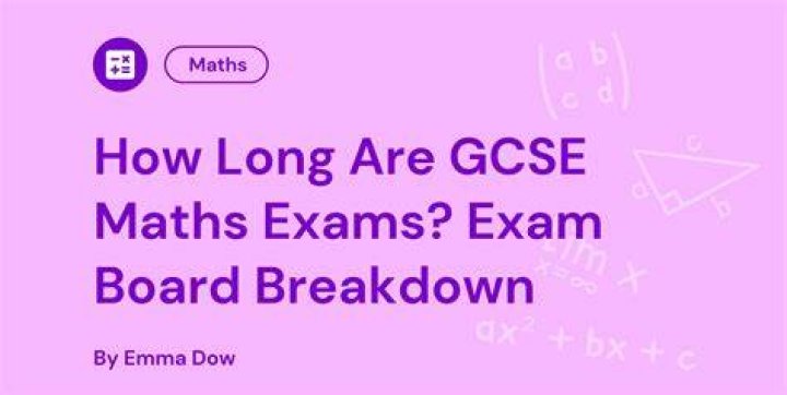 How long are the GCSE maths papers