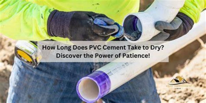 How long does it take PVC cement to dry