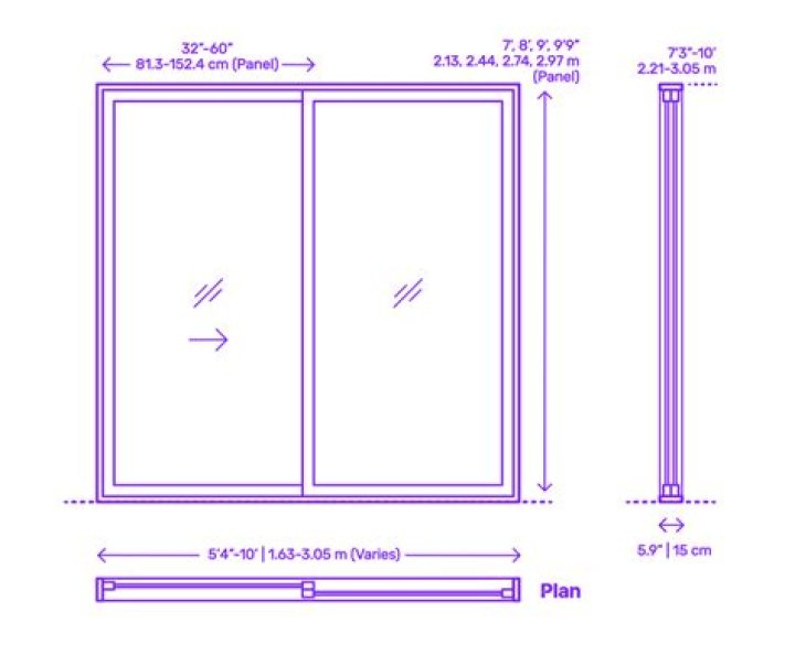 How much does a sliding door weigh