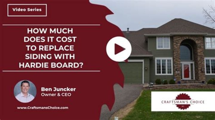 How much does it cost to replace Hardie siding