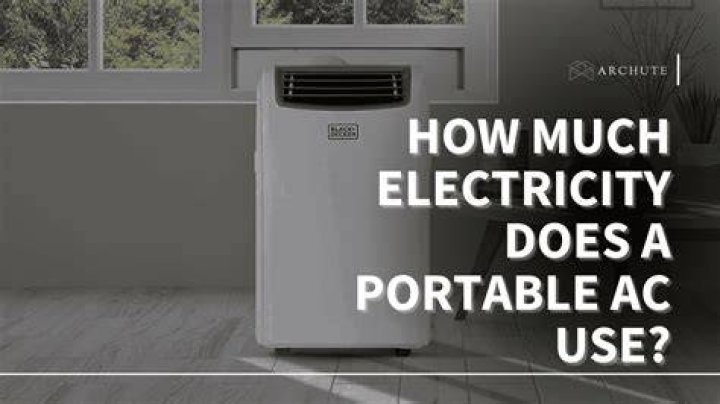 How much power does a portable air conditioner use