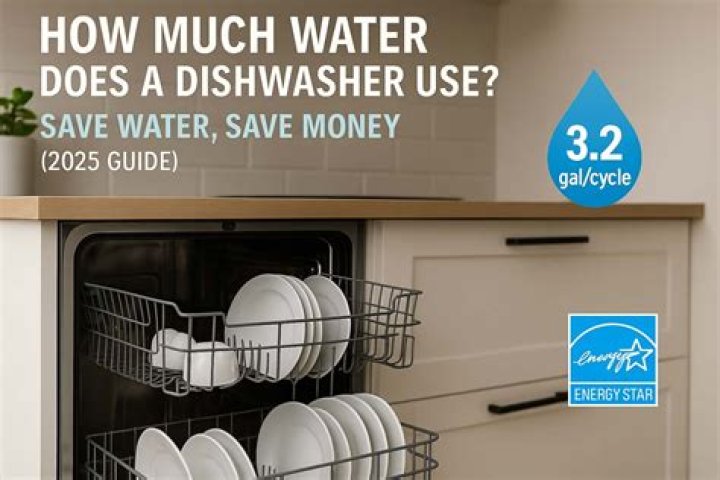 How much water does a countertop dishwasher use