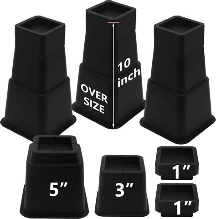 How much weight can plastic bed risers hold
