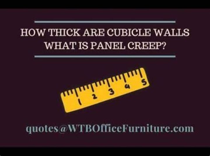 How thick are cubicle walls