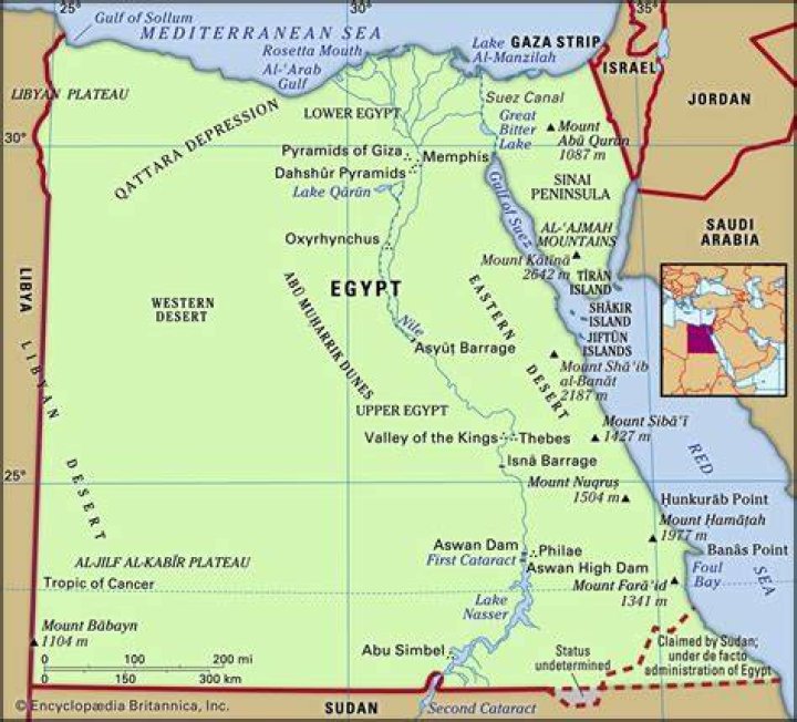How was Egypt protected by geography