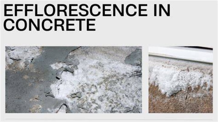 Is efflorescence on concrete a problem