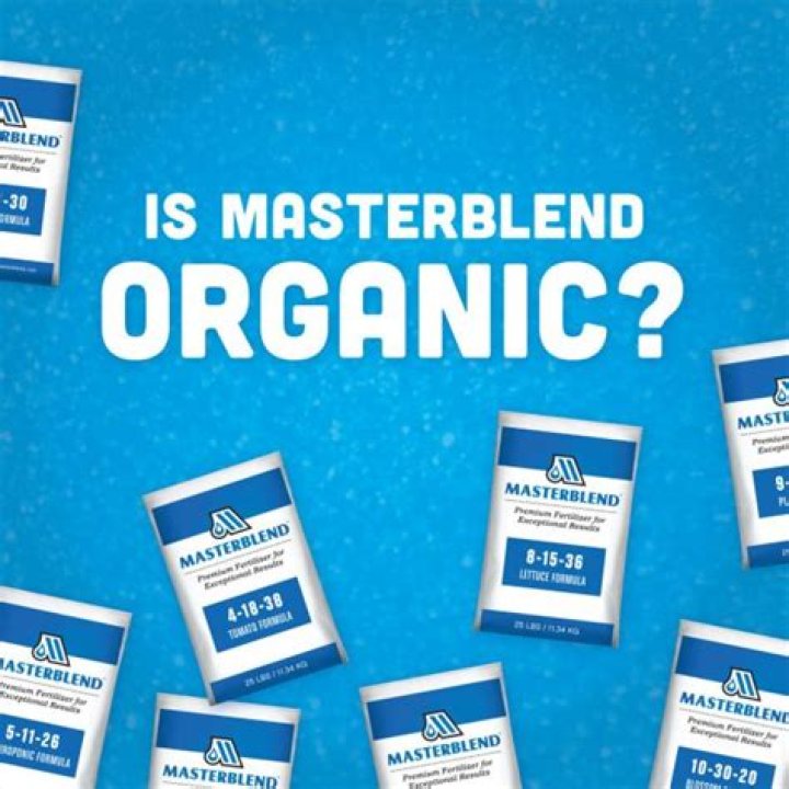 Is MasterBlend organic