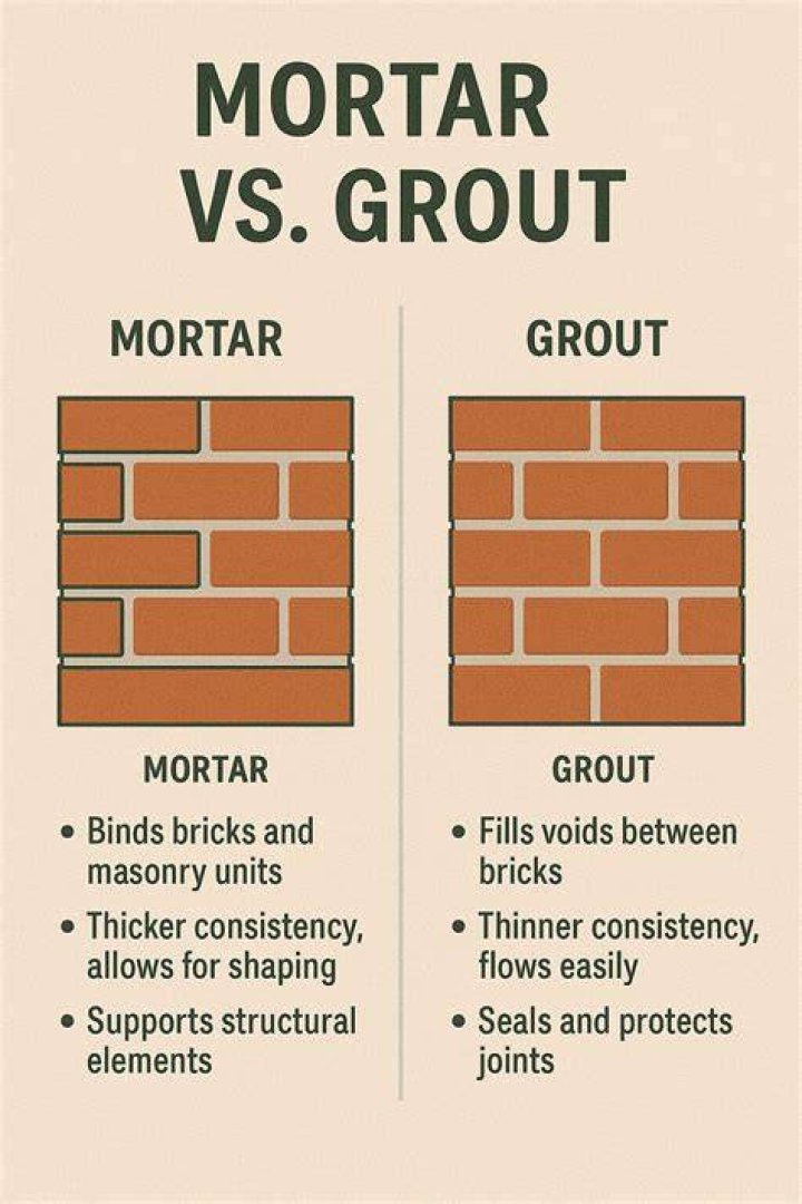 Is mortar the same as grout