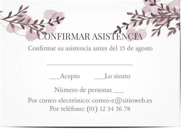¿Qué es confirmar asistencia