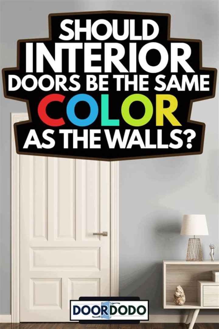 Should all interior doors match