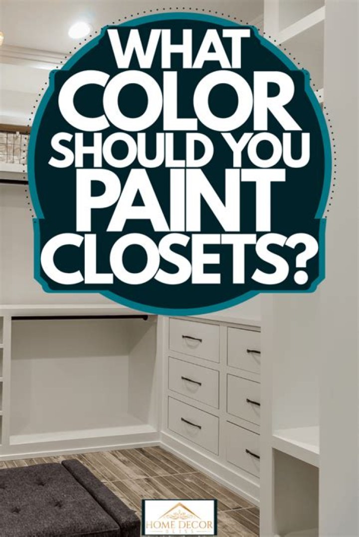 Should closets be painted white