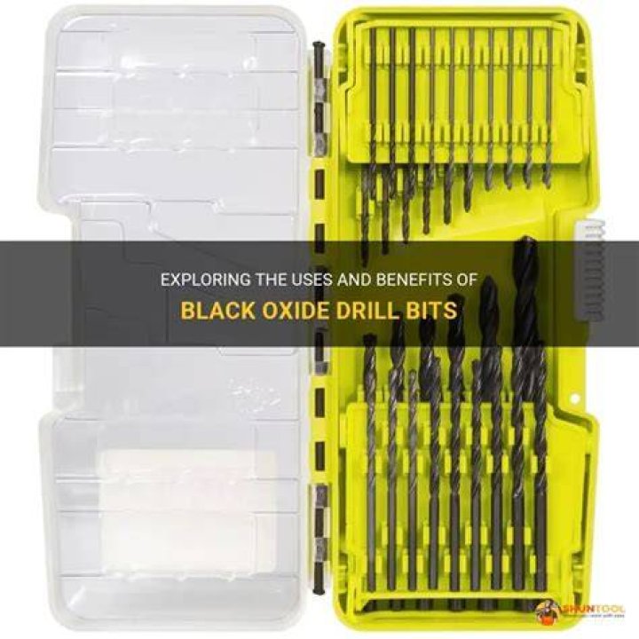 What are black oxide drill bits used for