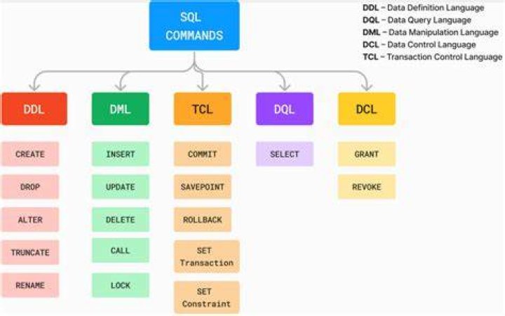 What are the categories of SQL command