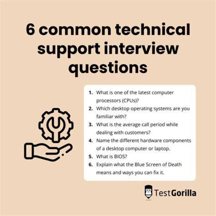 What are the questions asked in technical support interview