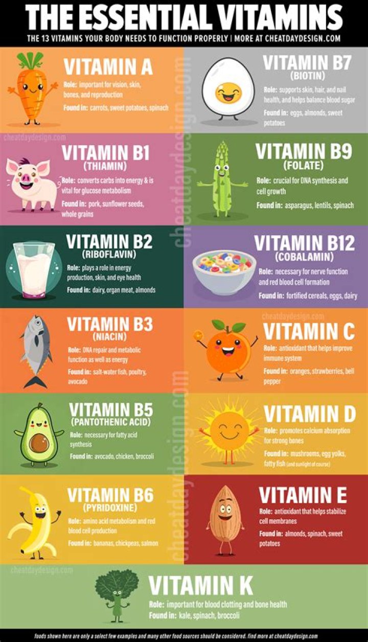 What are vitamins name their types