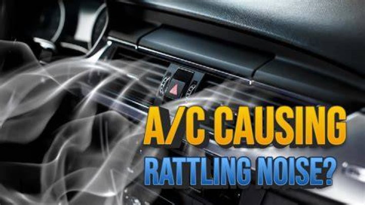 What causes a rattling sound when accelerating