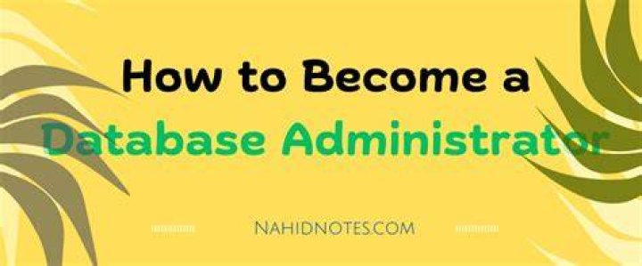 What courses should I do to become a database administrator