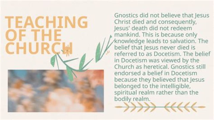 What did docetism teach
