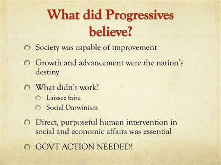 What did Progressives believe quizlet