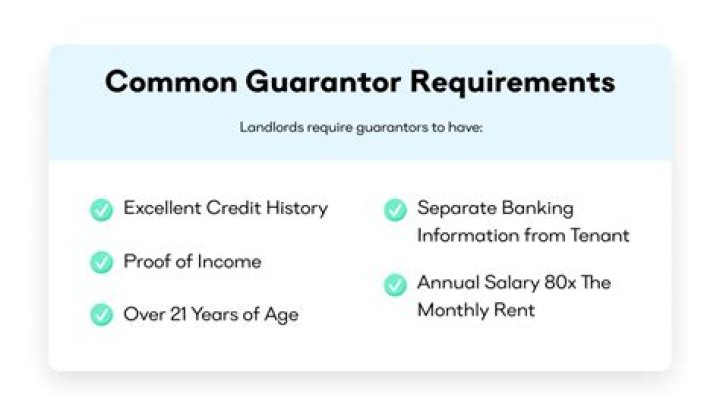 What do you need from a guarantor