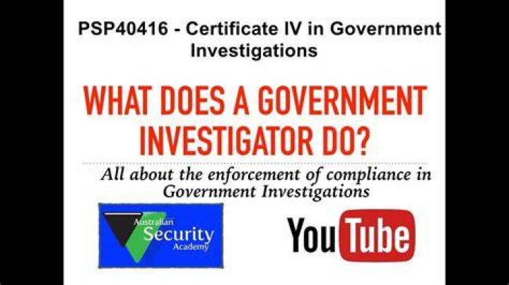 What does a government inspector do