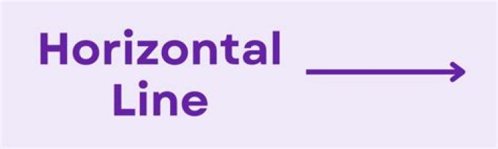 What does a horizontal line look like