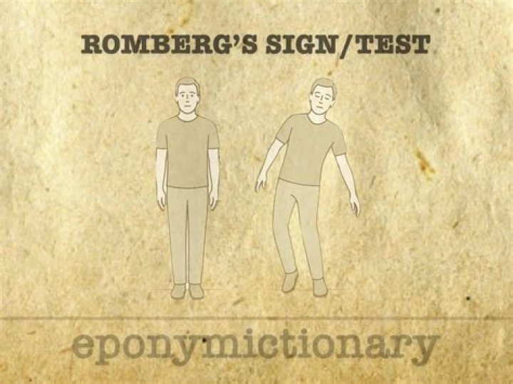 What does a positive Romberg sign indicate