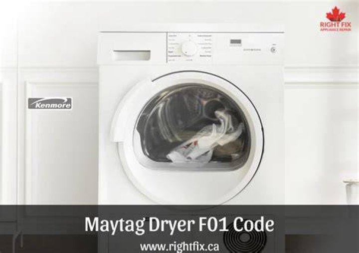 What does code f01 mean on Maytag dryer